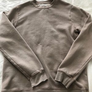 pacsun oversized comfy simple brown sweatshirt